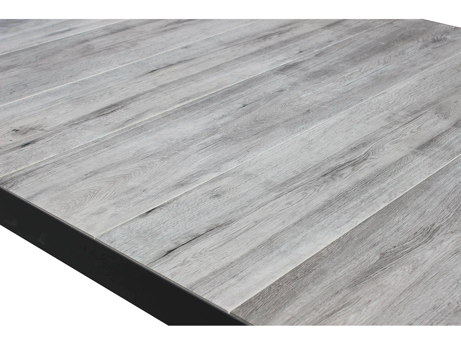 MilaniHome.it - Tavolo da giardino in alluminio e ceramica da esterno con piano in gres ad alta resistenza m 200x100di coloreAntracite