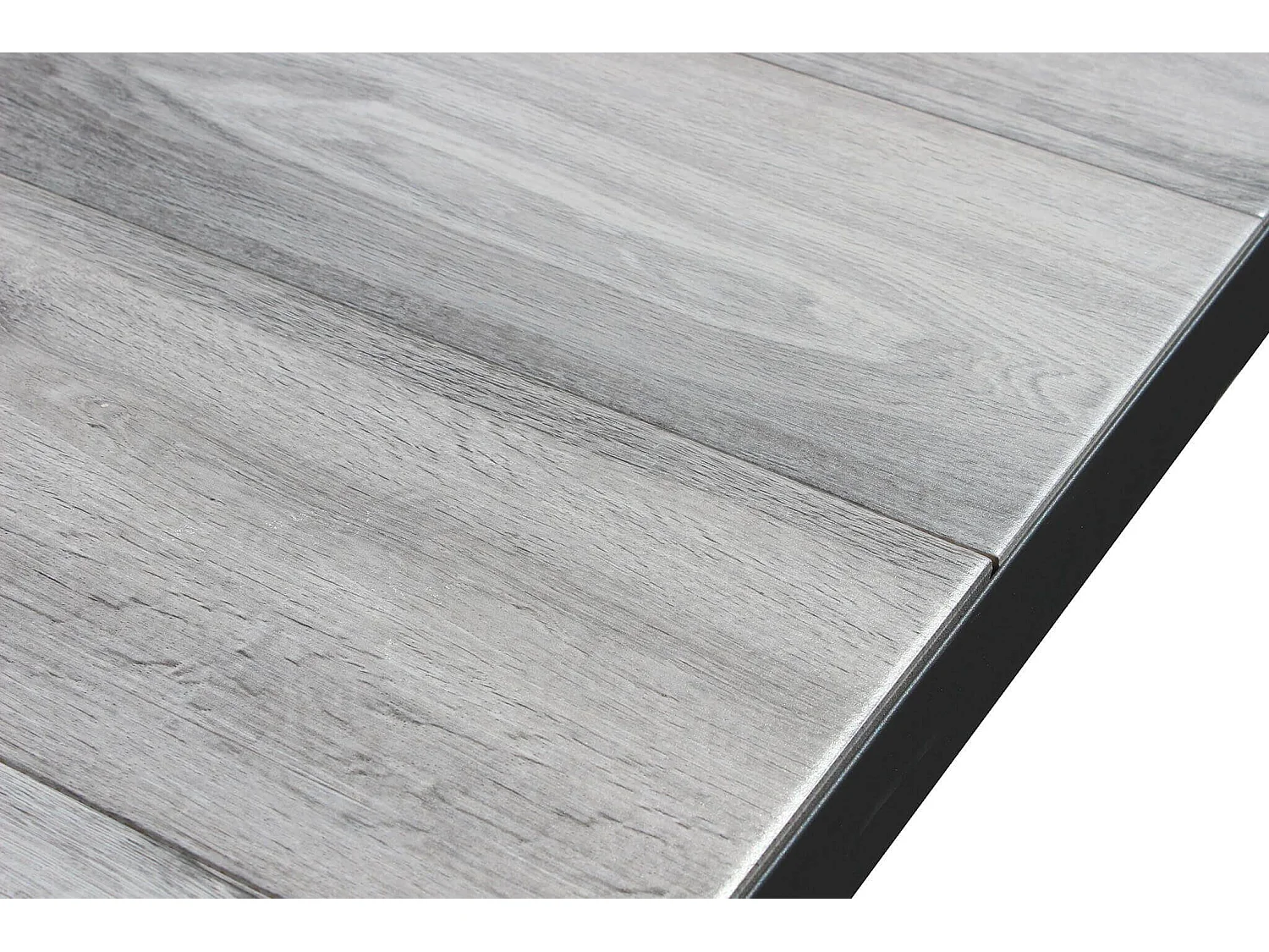 MilaniHome.it - Tavolo da giardino in alluminio e ceramica da esterno con piano in gres ad alta resistenza m 200x100di coloreAntracite