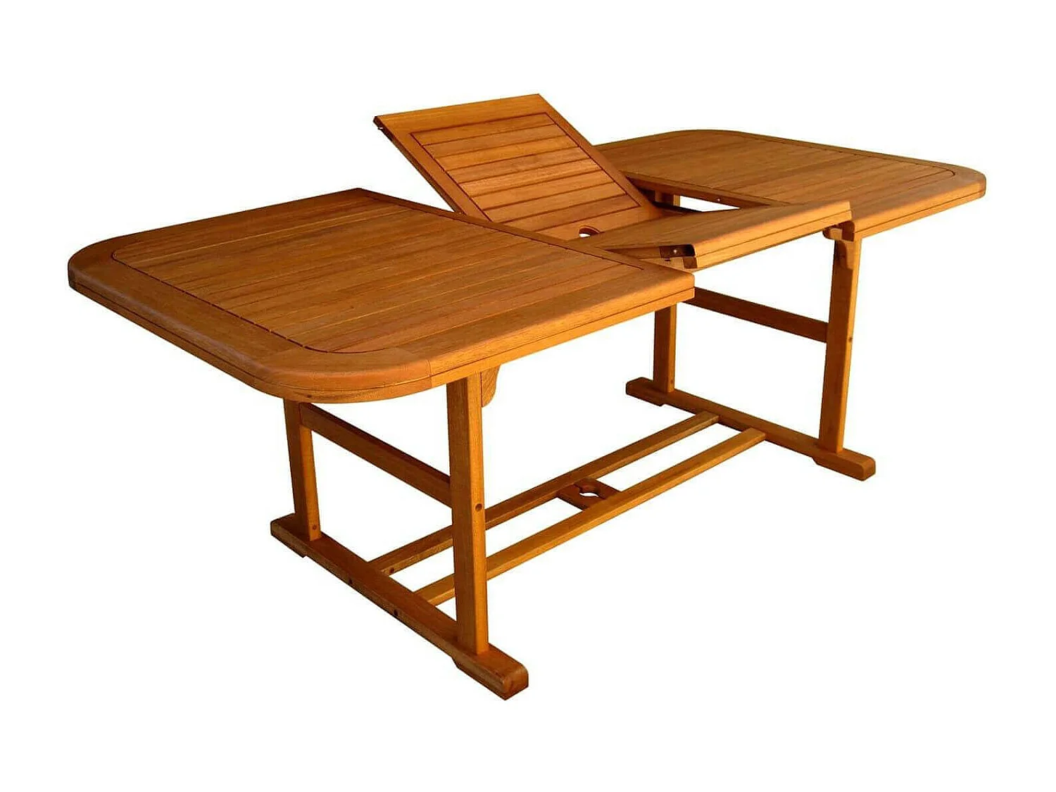 MilaniHome.it - Tavolo Rettangolare Allungabile In Legno Di Acacia 150/200x90 Per Esterno Giardino Portico Ristorante Bar Hotel Albergodi coloreMarrone