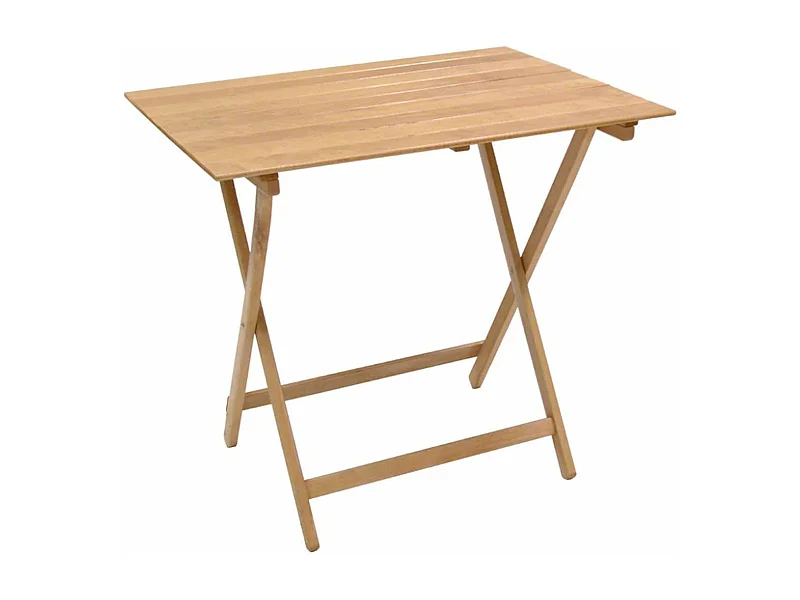 MilaniHome.it - Tavolo Da Giardino Pieghevole Salvaspazio In Legno 60x100di coloreMarrone