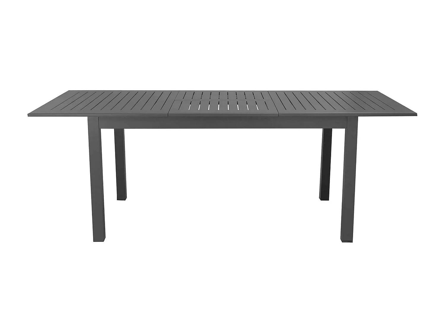 MilaniHome.it - Tavolo Rettangolare Allungabile In Alluminio Tortora 150/210x90 Da Esterno Giardino, Per Ristorante Agriturismo Albergo Hoteldi coloreAntracite