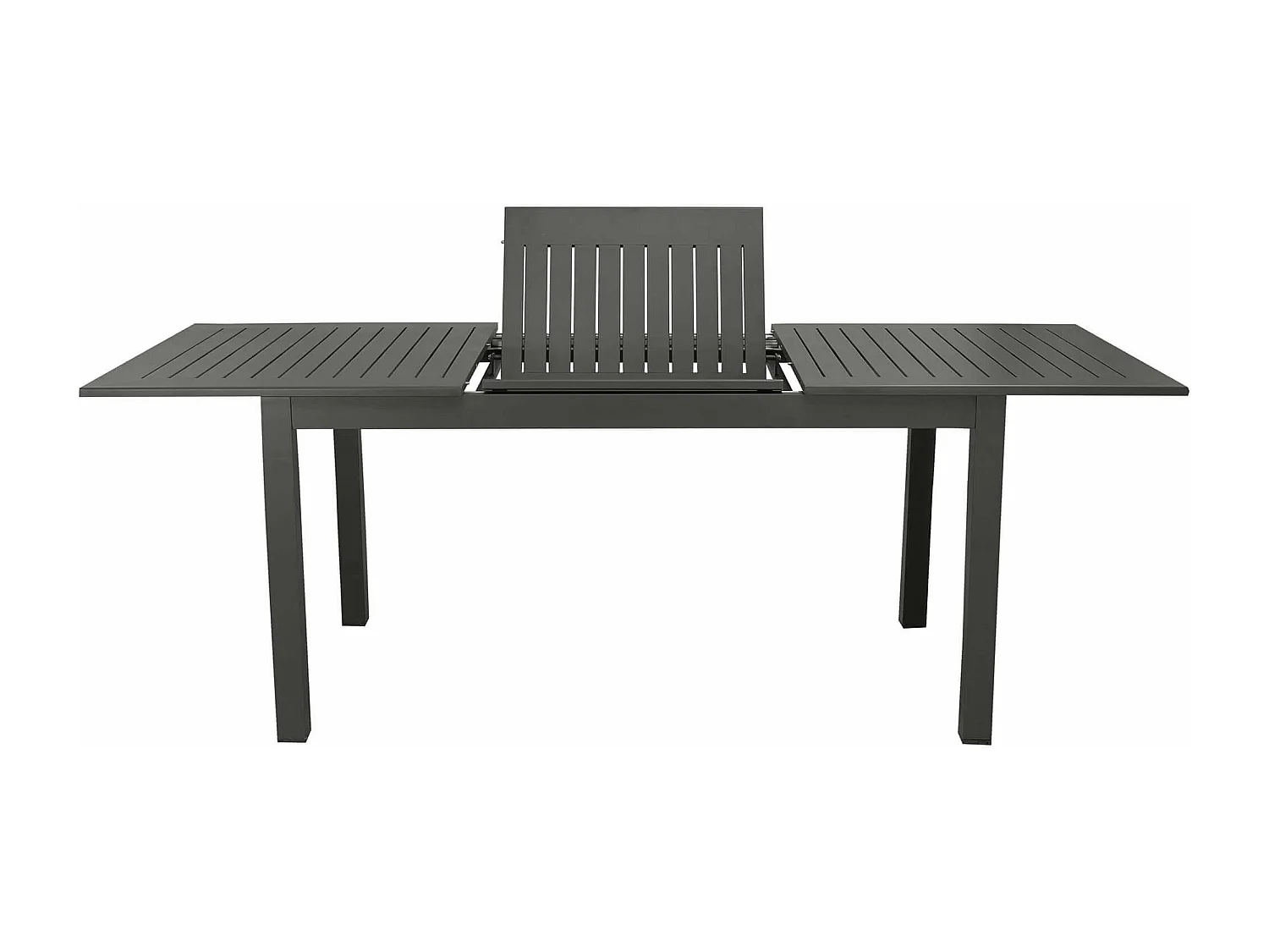 MilaniHome.it - Tavolo Rettangolare Allungabile In Alluminio Tortora 150/210x90 Da Esterno Giardino, Per Ristorante Agriturismo Albergo Hoteldi coloreAntracite