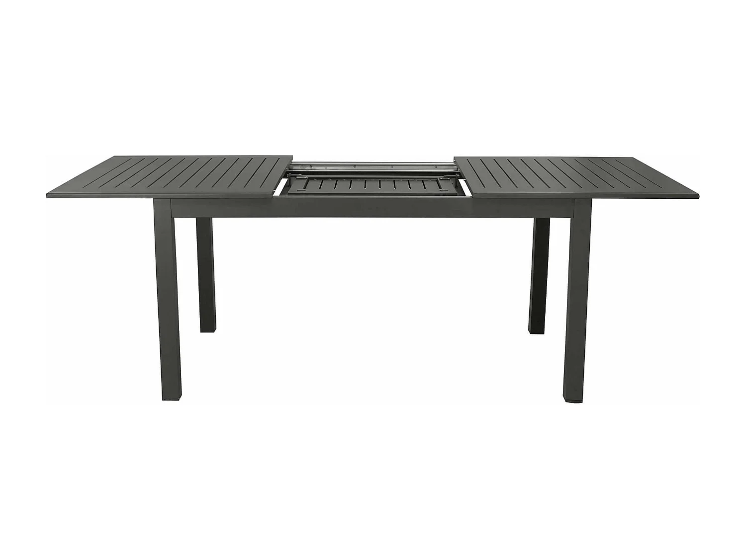 MilaniHome.it - Tavolo Rettangolare Allungabile In Alluminio Tortora 150/210x90 Da Esterno Giardino, Per Ristorante Agriturismo Albergo Hoteldi coloreAntracite