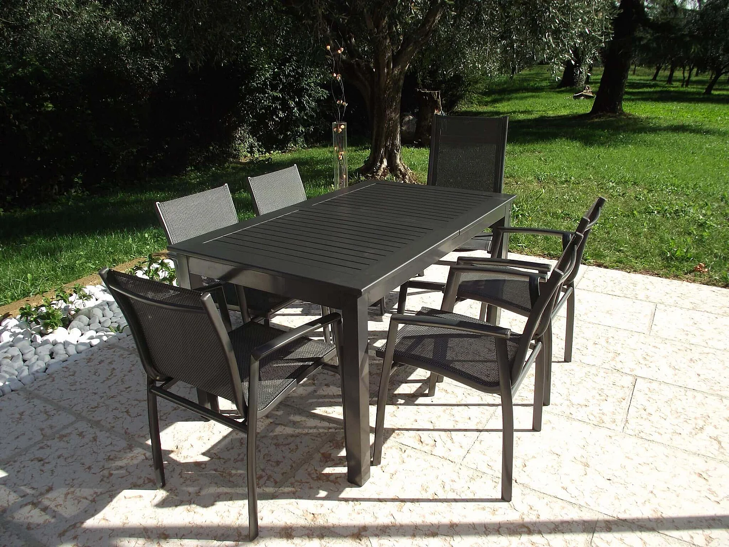 MilaniHome.it - Tavolo Rettangolare Allungabile In Alluminio Tortora 150/210x90 Da Esterno Giardino, Per Ristorante Agriturismo Albergo Hoteldi coloreAntracite