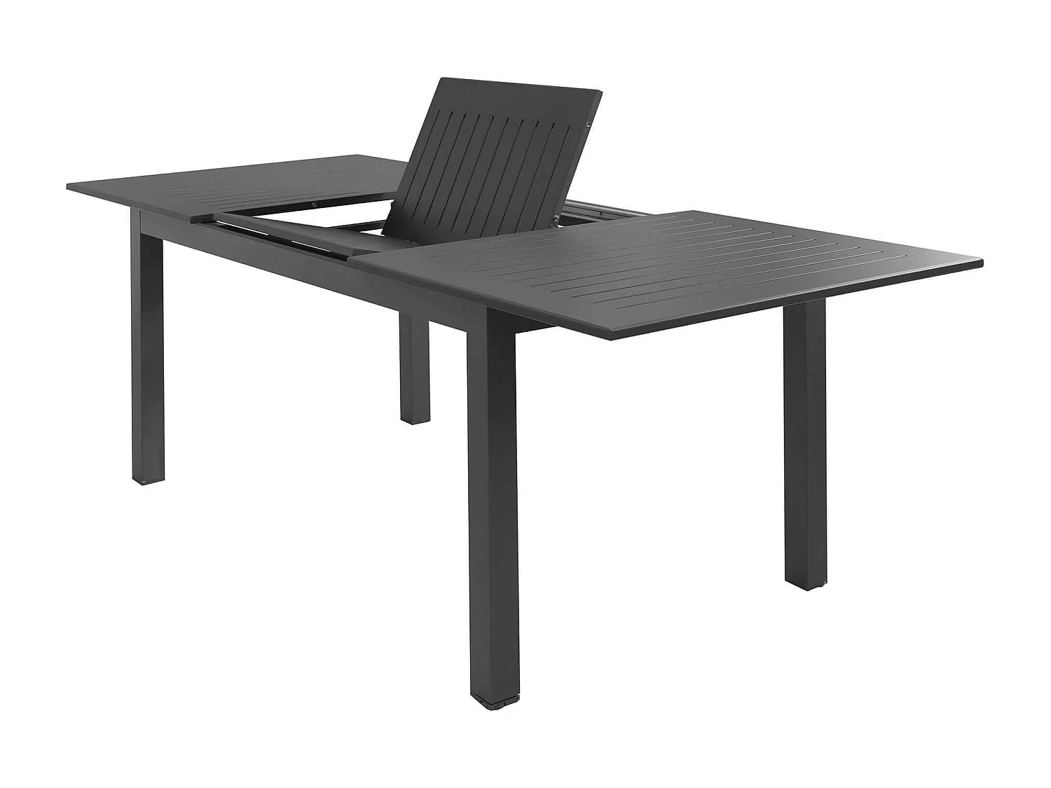 MilaniHome.it - Tavolo Rettangolare Allungabile In Alluminio Tortora 150/210x90 Da Esterno Giardino, Per Ristorante Agriturismo Albergo Hoteldi coloreAntracite