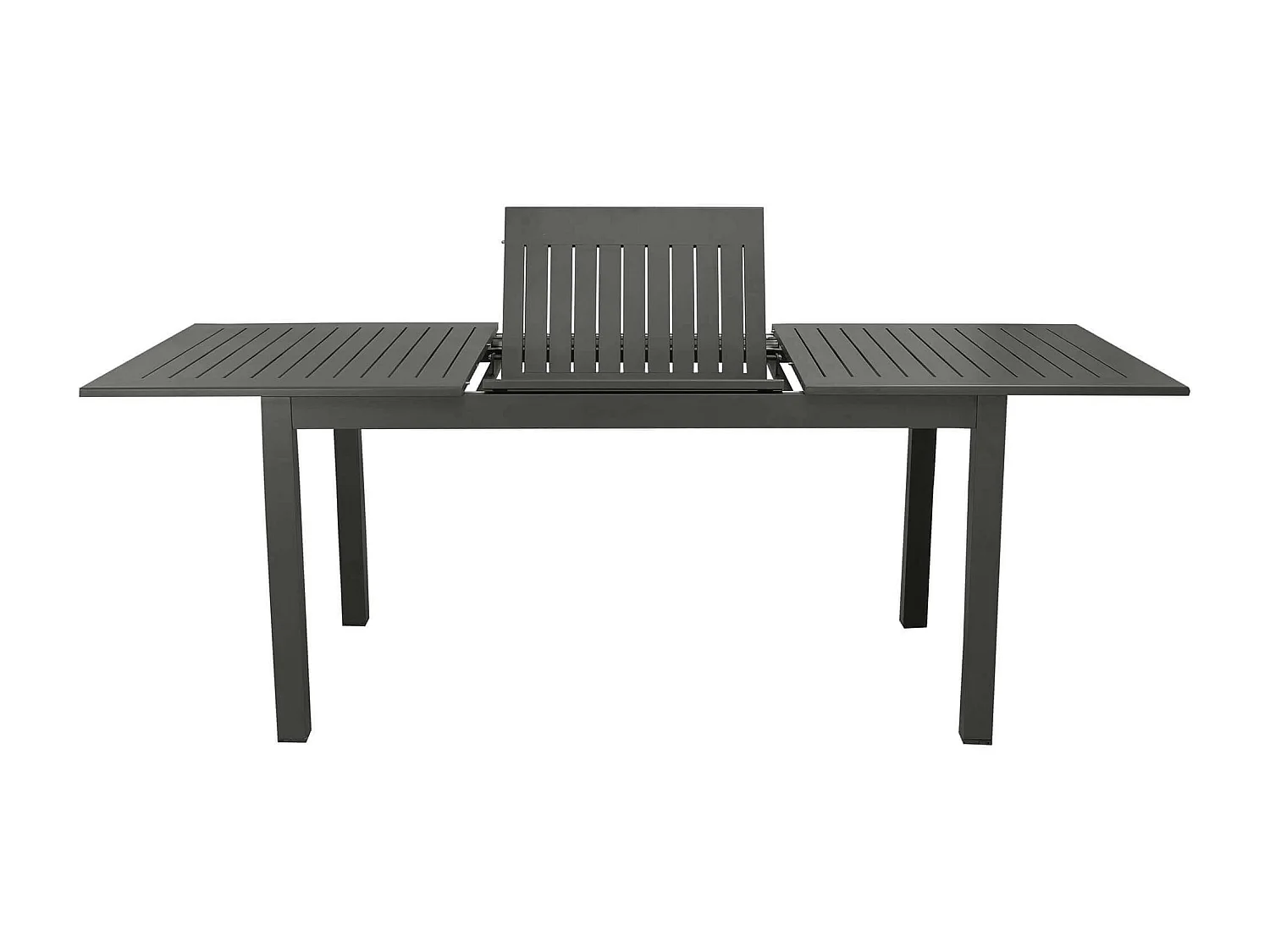 MilaniHome.it - Tavolo Rettangolare Allungabile In Alluminio Tortora 150/210x90 Da Esterno Giardino, Per Ristorante Agriturismo Albergo Hoteldi coloreAntracite