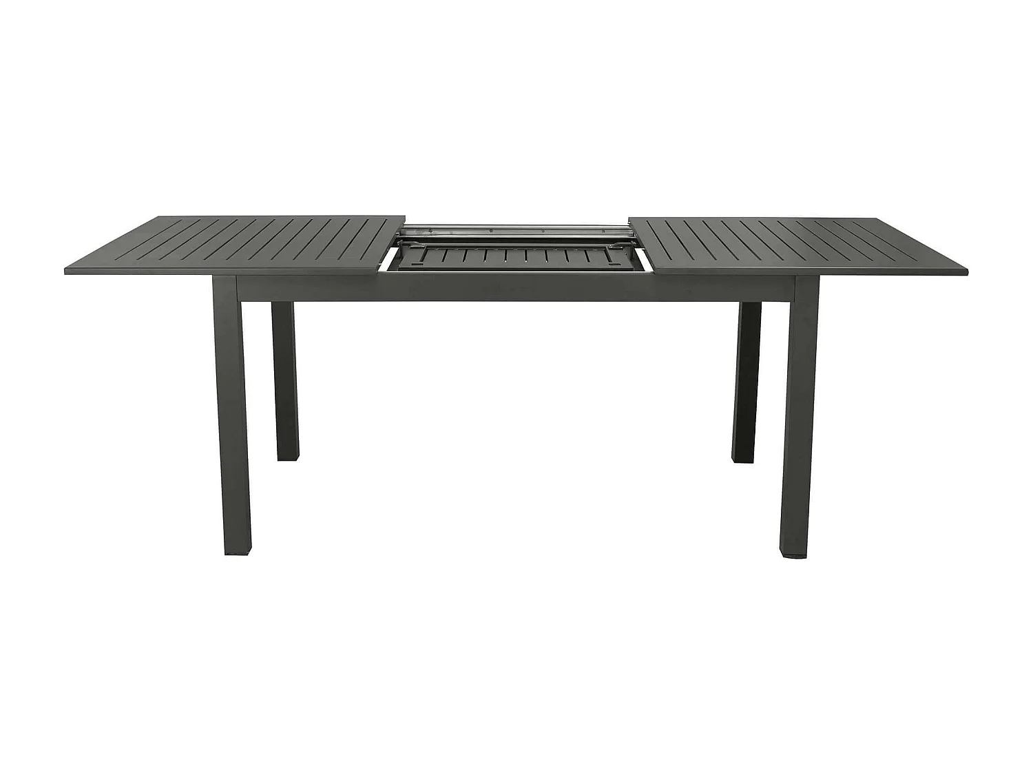 MilaniHome.it - Tavolo Rettangolare Allungabile In Alluminio Tortora 150/210x90 Da Esterno Giardino, Per Ristorante Agriturismo Albergo Hoteldi coloreAntracite