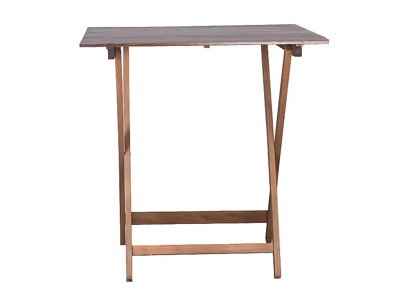 MilaniHome.it - Tavolo Da Giardino Pieghevole Salvaspazio In Legno 60x80di coloreTinta noce