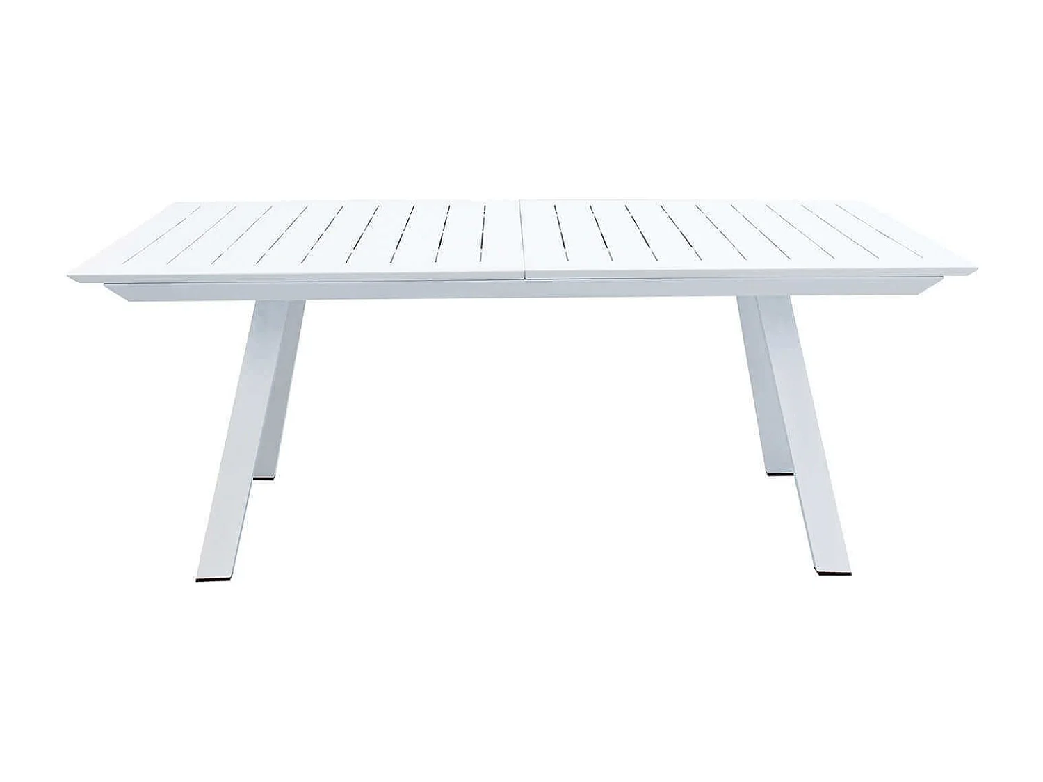 MilaniHome.it - Tavolo Rettangolare Allungabile In Alluminio Bianco 200/300x110 Da Esterno Giardino, Per Ristorante Agriturismo Albergo Hoteldi coloreBianco