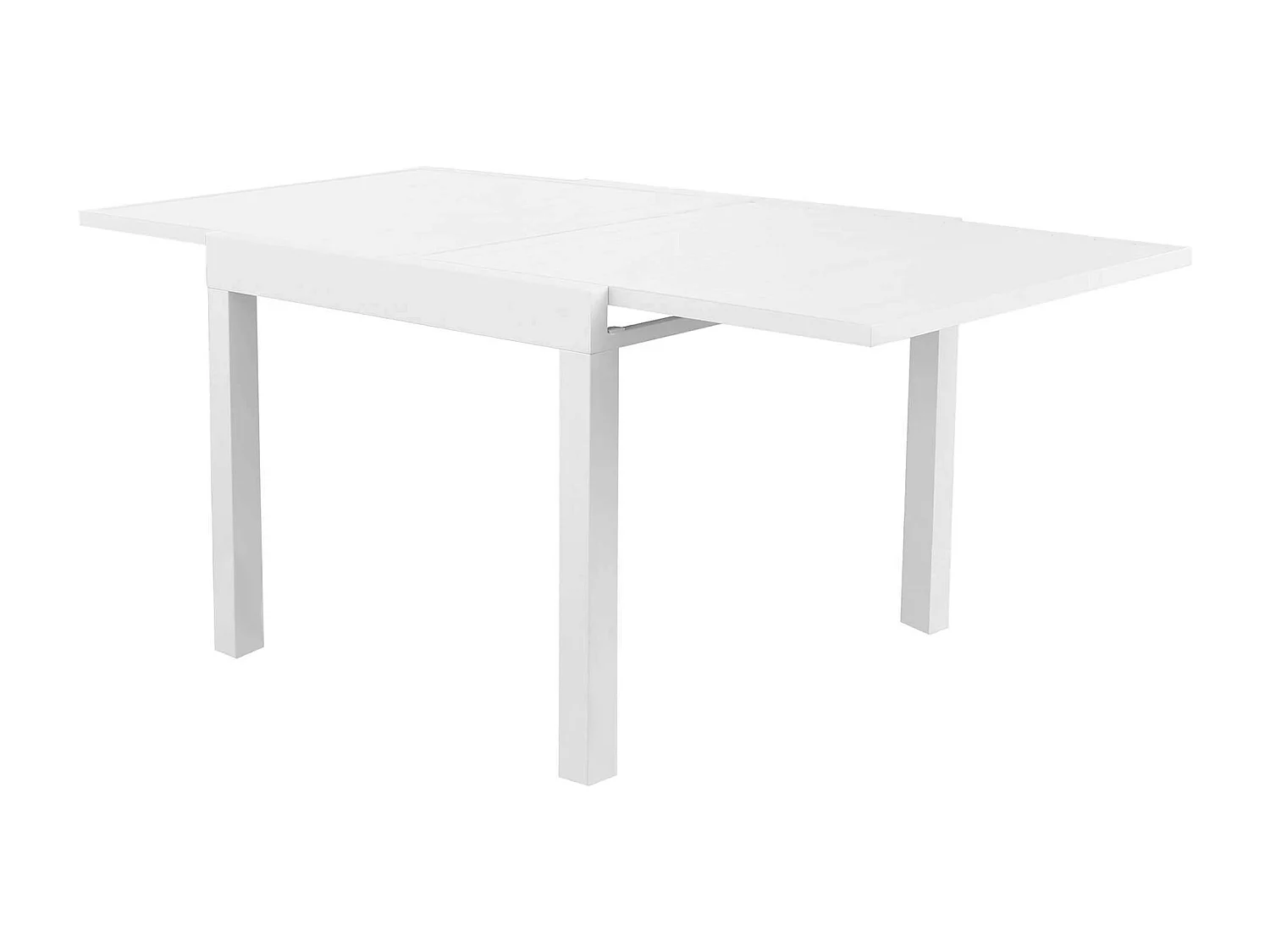 MilaniHome.it - Tavolo Rettangolare Allungabile In Alluminio Da Esterno Giardino, Per Ristorante Albergo Di Design, Cm 90/180x90x75 H Colore Biancodi coloreBianco