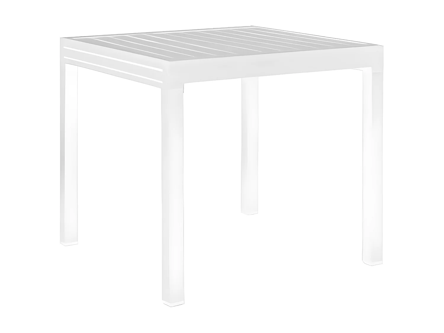 MilaniHome.it - Tavolo Rettangolare Allungabile In Alluminio Da Esterno Giardino, Per Ristorante Albergo Di Design, Cm 90/180x90x75 H Colore Biancodi coloreBianco