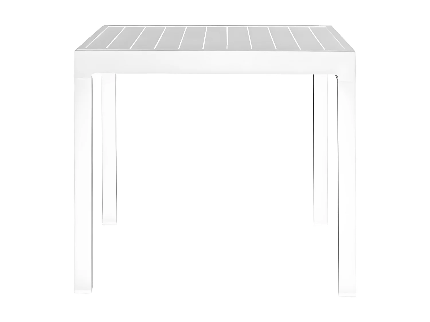 MilaniHome.it - Tavolo Rettangolare Allungabile In Alluminio Da Esterno Giardino, Per Ristorante Albergo Di Design, Cm 90/180x90x75 H Colore Biancodi coloreBianco
