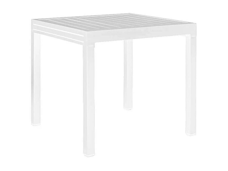 MilaniHome.it - Tavolo Rettangolare Allungabile In Alluminio Da Esterno Giardino, Per Ristorante Albergo Di Design, Cm 90/180x90x75 H Colore Biancodi coloreBianco