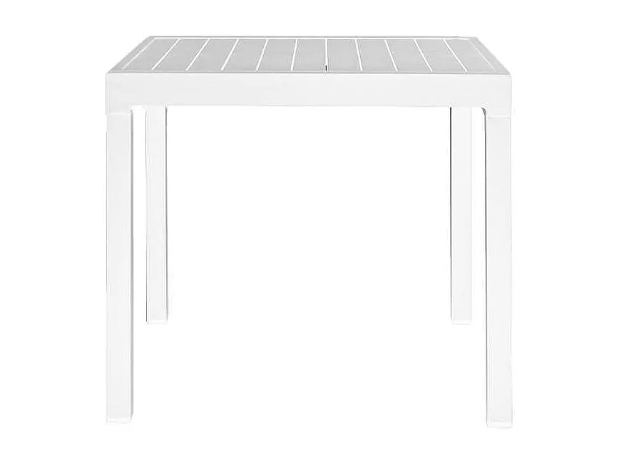 MilaniHome.it - Tavolo Rettangolare Allungabile In Alluminio Da Esterno Giardino, Per Ristorante Albergo Di Design, Cm 90/180x90x75 H Colore Biancodi coloreBianco