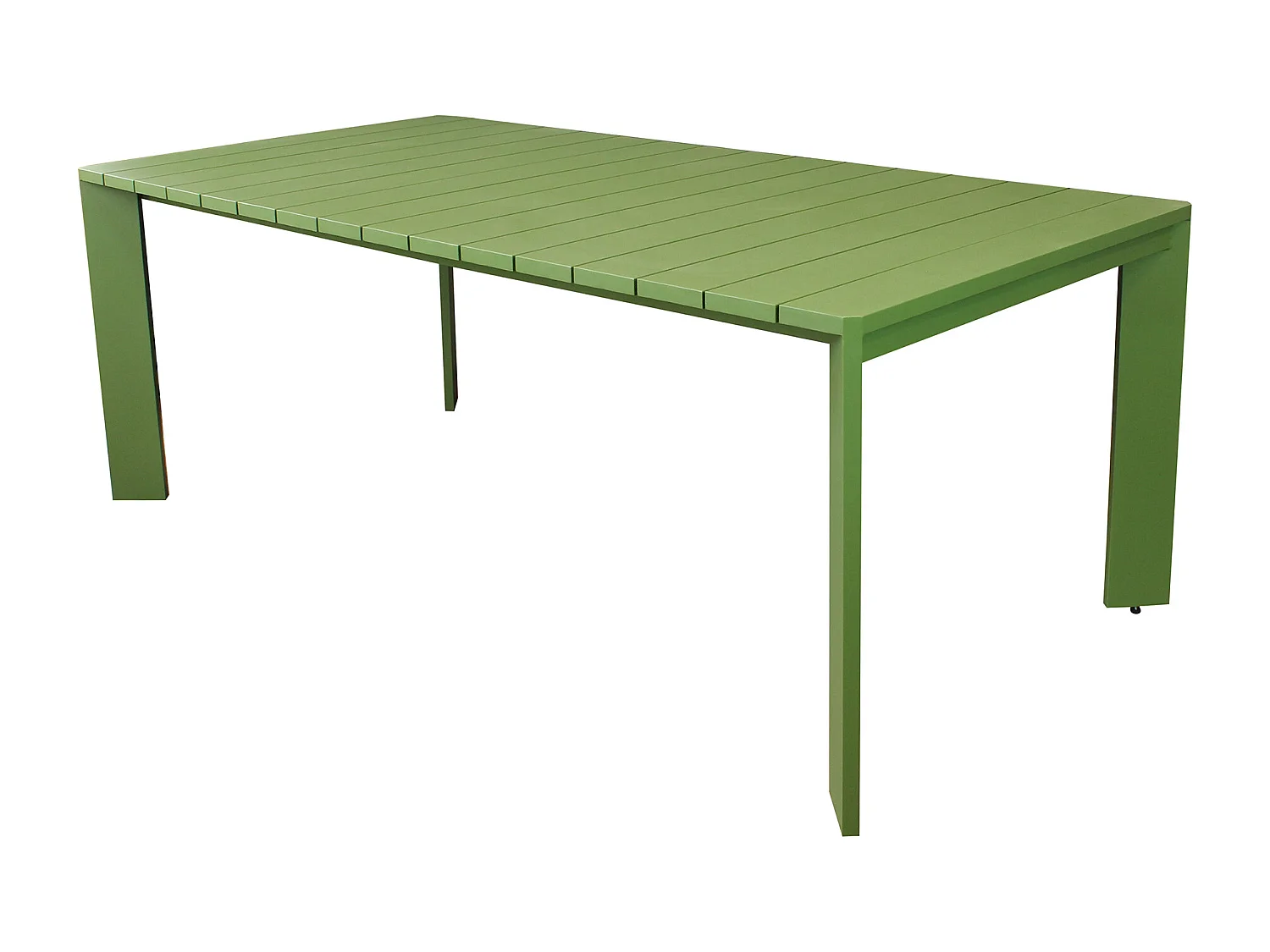 MilaniHome.it - tavolo da giardino in alluminio 200X100 di design per esterno giardino di coloreVerde