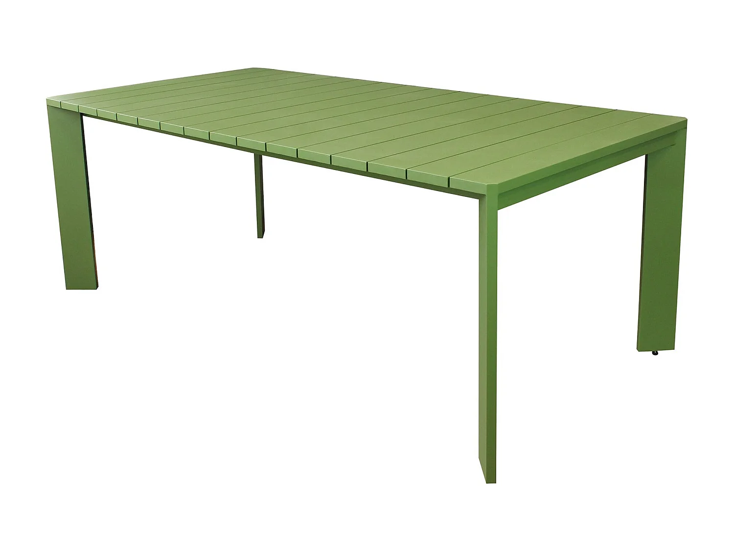 MilaniHome.it - tavolo da giardino in alluminio 200X100 di design per esterno giardino di coloreVerde