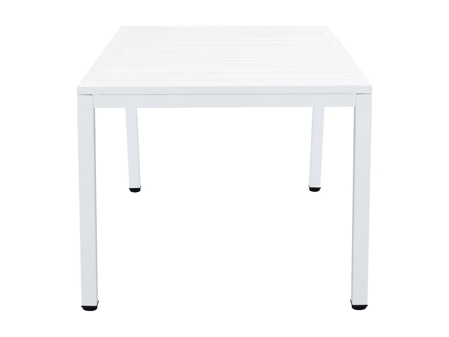 MilaniHome.it - Tavolo Rettangolare Fisso In Alluminio Bianco 150x90 Da Esterno Giardino, Per Ristorante Agriturismo Albergo Hoteldi coloreBianco