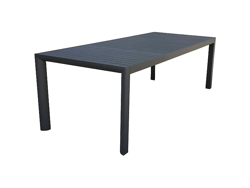 MilaniHome.it - Tavolo Da Giardino Allungabile In Alluminio antiruggine 135/180X70di coloreAntracite