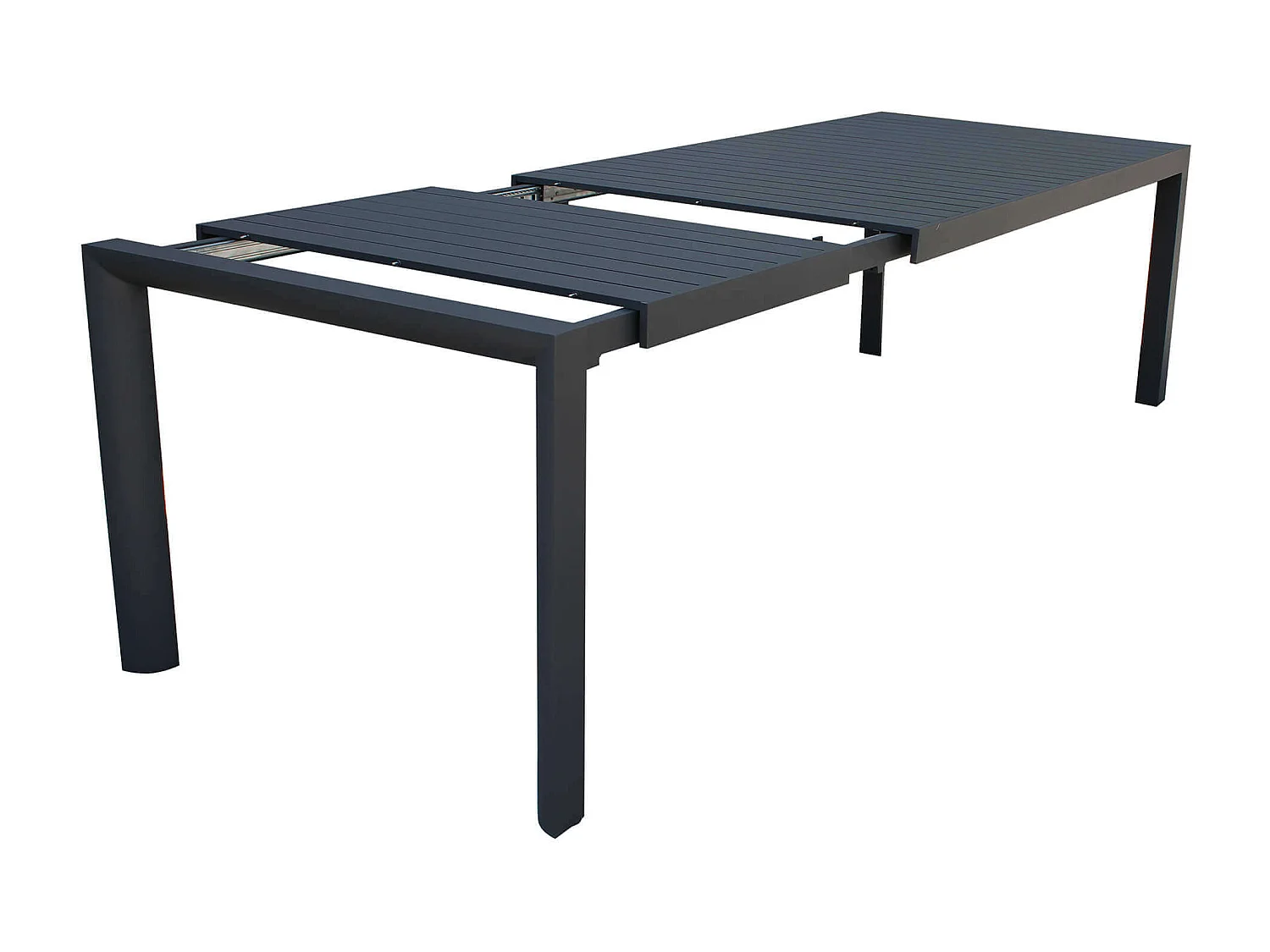 MilaniHome.it - Tavolo Da Giardino Allungabile In Alluminio antiruggine 135/180X70di coloreAntracite