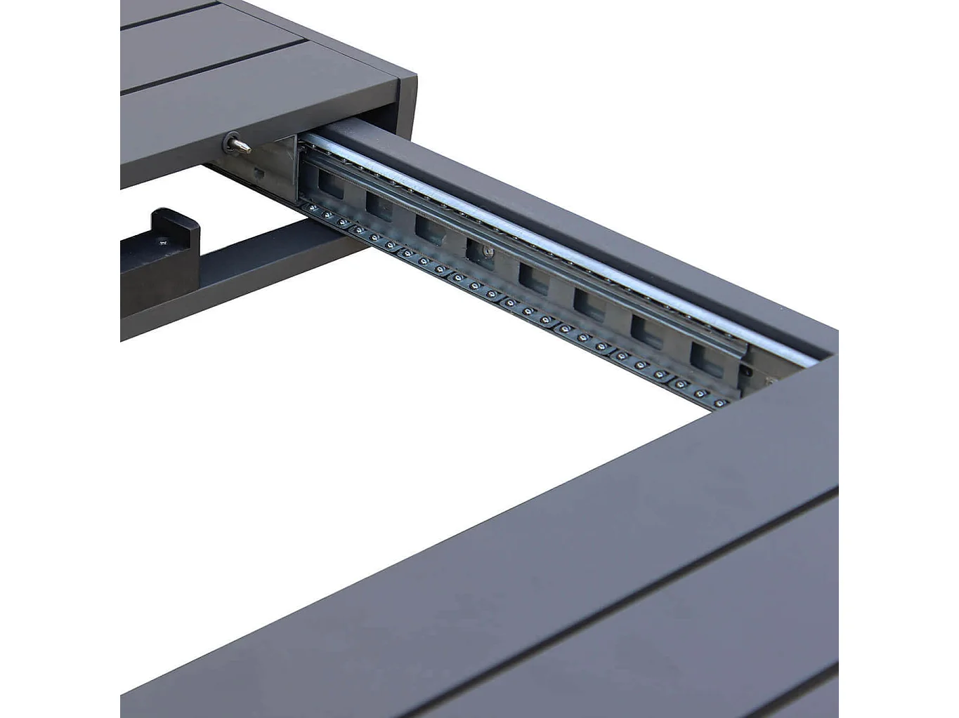 MilaniHome.it - Tavolo Da Giardino Allungabile In Alluminio antiruggine 135/180X70di coloreAntracite