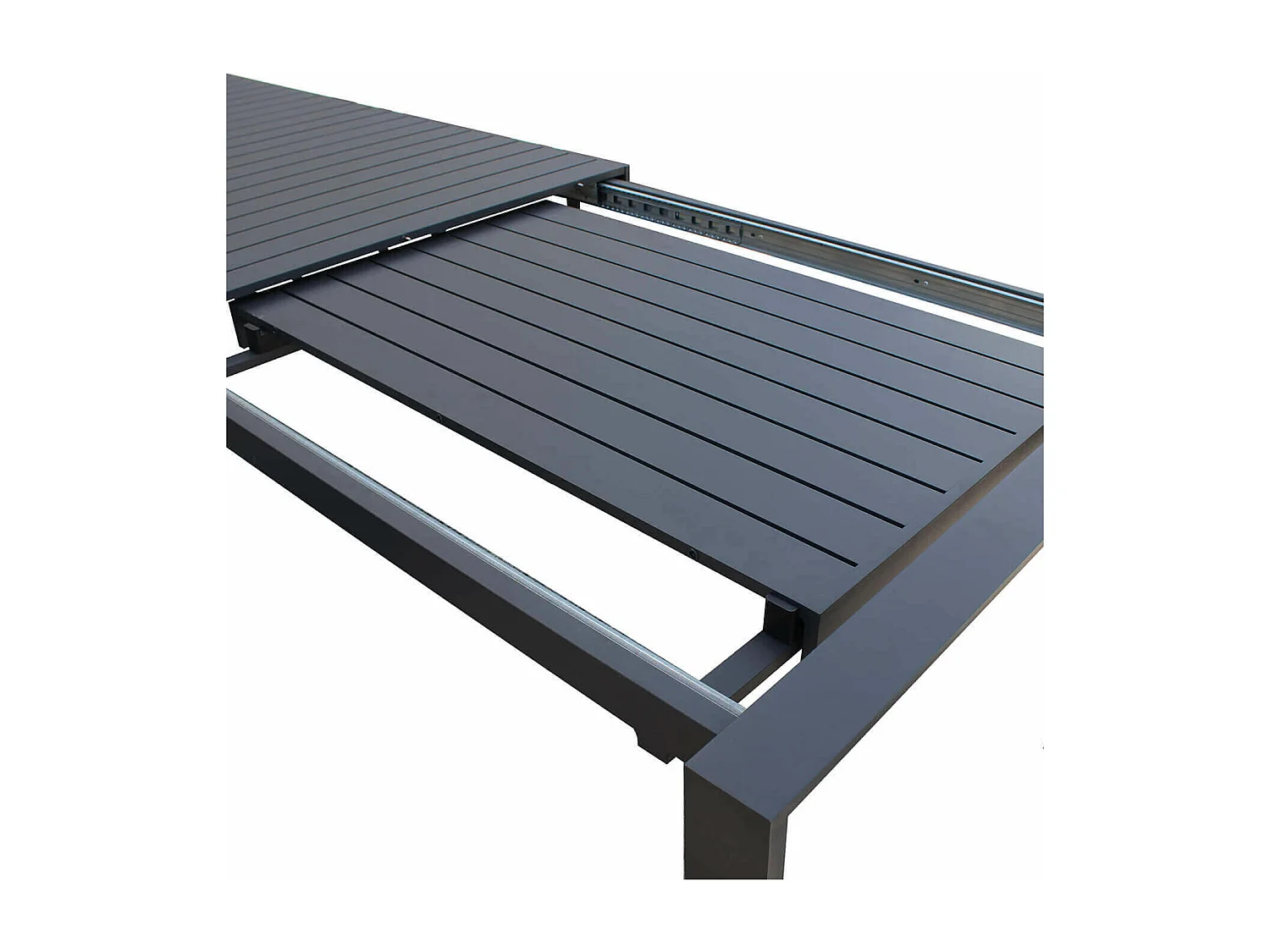 MilaniHome.it - Tavolo Da Giardino Allungabile In Alluminio antiruggine 135/180X70di coloreAntracite