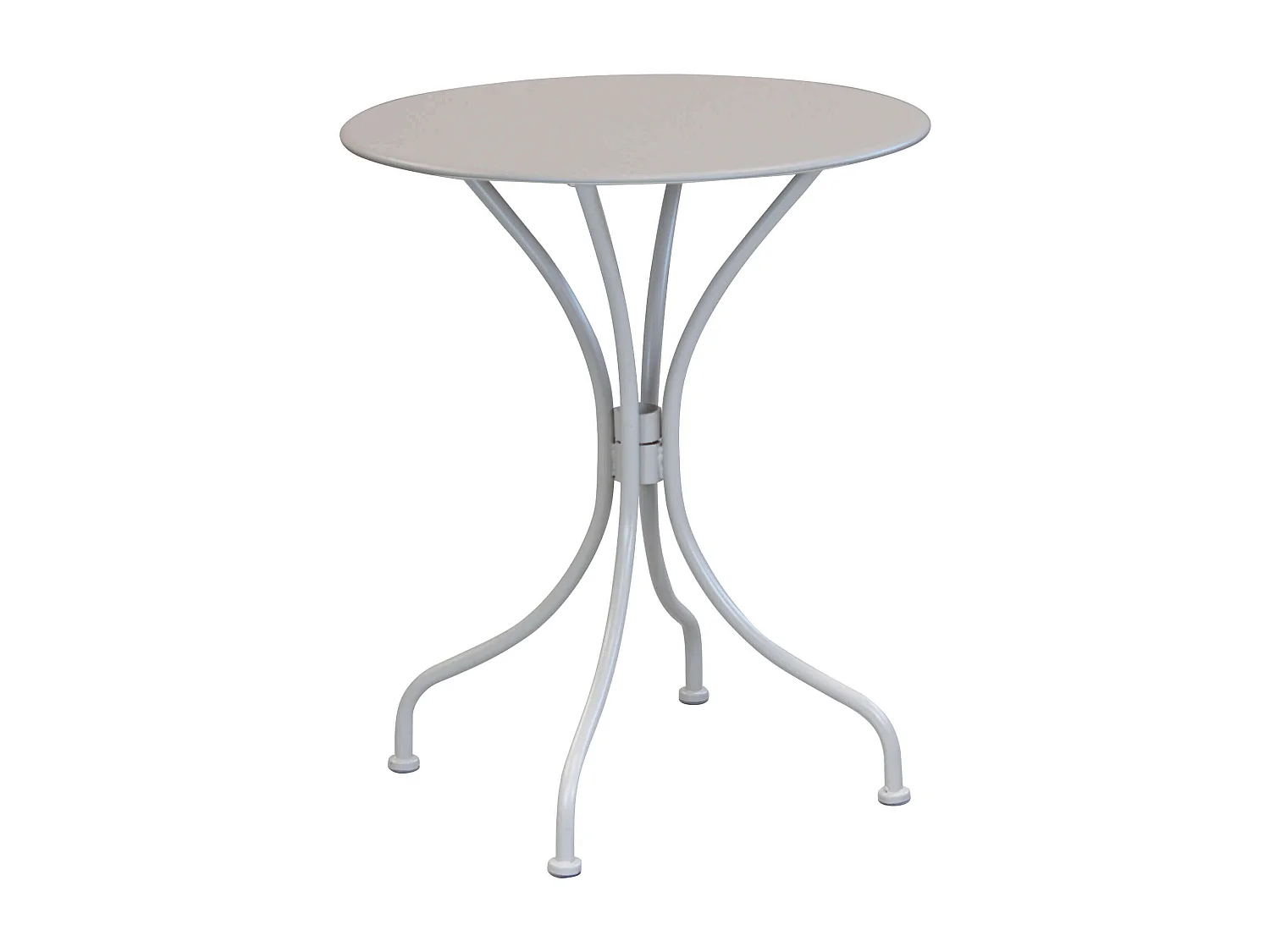 MilaniHome.it - Tavolo Rotondo Fisso In Ferro Tortora Diametro 60 Per Esterno Giardino, Portico, Ristorante, Gelateria Bar Hotel Albergodi coloreTortora