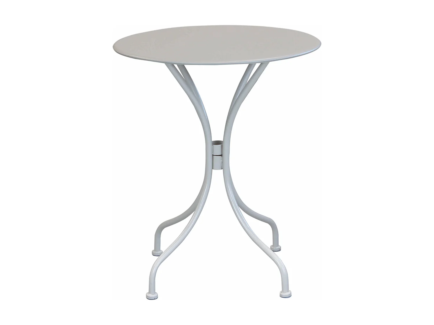 MilaniHome.it - Tavolo Rotondo Fisso In Ferro Tortora Diametro 60 Per Esterno Giardino, Portico, Ristorante, Gelateria Bar Hotel Albergodi coloreTortora