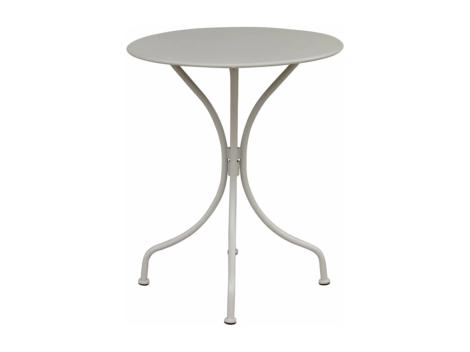 MilaniHome.it - Tavolo Rotondo Fisso In Ferro Tortora Diametro 60 Per Esterno Giardino, Portico, Ristorante, Gelateria Bar Hotel Albergodi coloreTortora