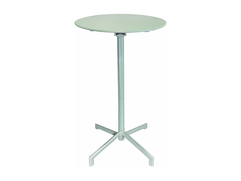 MilaniHome.it - Tavolo In Metallo Per Bar Da Esterno Giardino Con Piano Ribaltabile, Cm diametro 60x74 H Colore verdedi coloreVerde