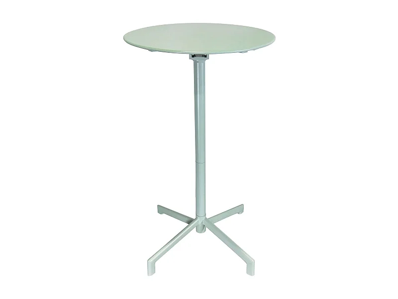 MilaniHome.it - Tavolo In Metallo Per Bar Da Esterno Giardino Con Piano Ribaltabile, Cm diametro 60x74 H Colore verdedi coloreVerde