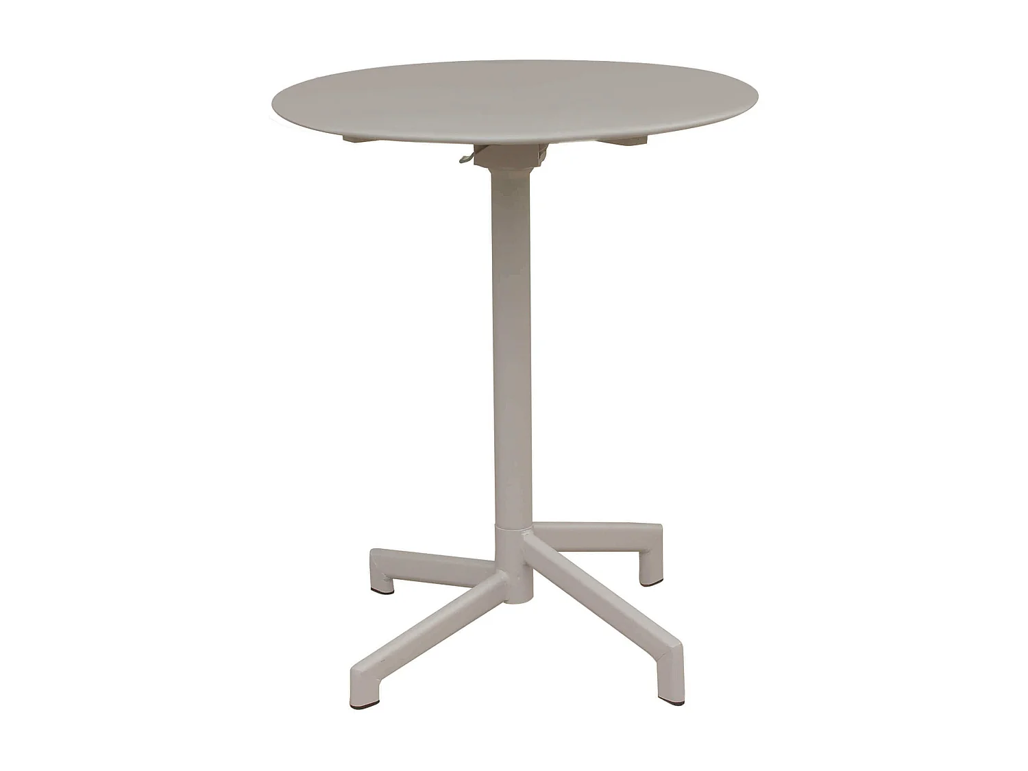 MilaniHome.it - Tavolo In Metallo Per Bar Da Esterno Giardino Con Piano Ribaltabile, Cm diametro 60x74 H Colore Tortoradi coloreTortora