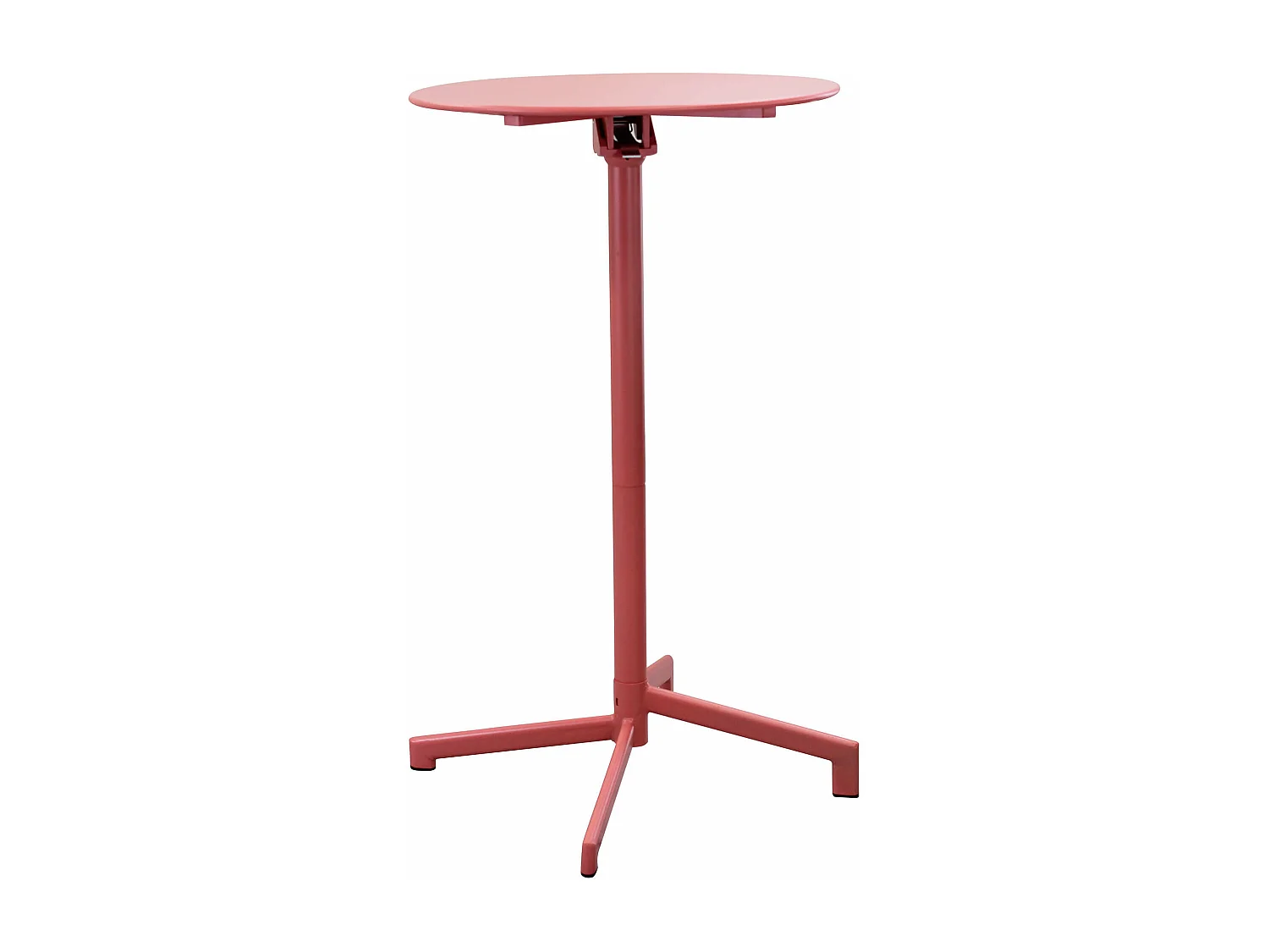 MilaniHome.it - Tavolo In Metallo Per Bar Da Esterno Giardino Con Piano Ribaltabile, Cm diametro 60x74 H Colore rossidi coloreRosso