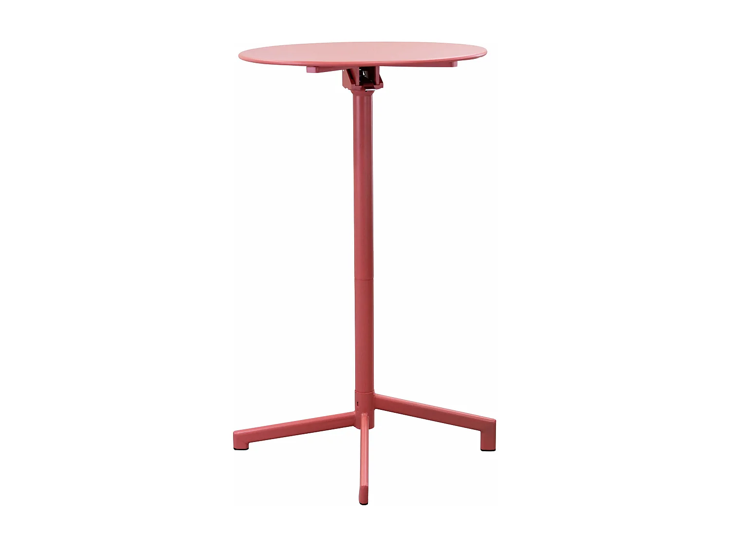 MilaniHome.it - Tavolo In Metallo Per Bar Da Esterno Giardino Con Piano Ribaltabile, Cm diametro 60x74 H Colore rossidi coloreRosso