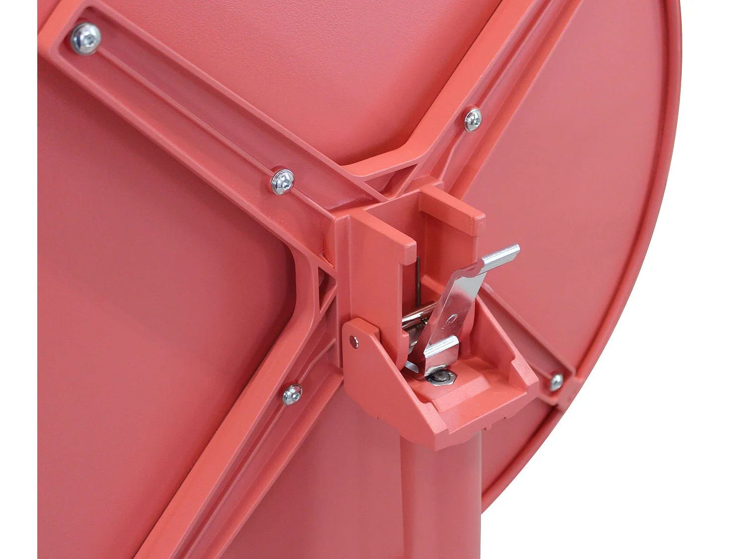 MilaniHome.it - Tavolo In Metallo Per Bar Da Esterno Giardino Con Piano Ribaltabile, Cm diametro 60x74 H Colore rossidi coloreRosso