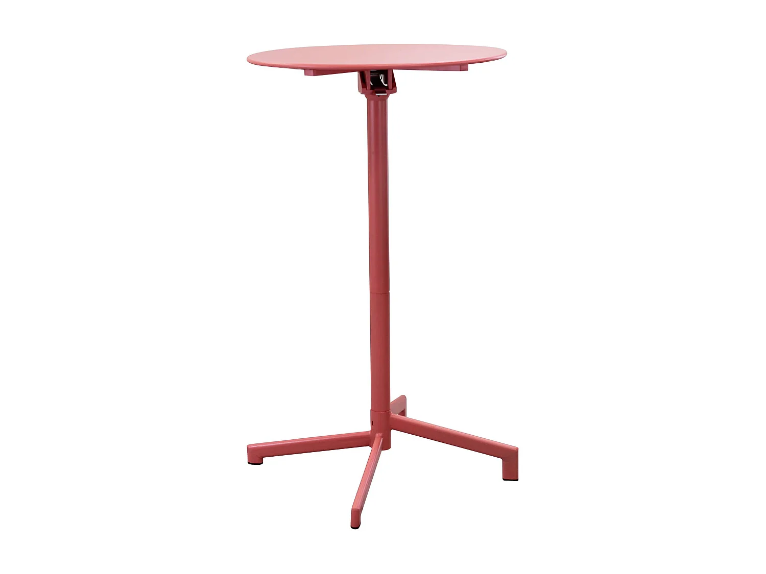 MilaniHome.it - Tavolo In Metallo Per Bar Da Esterno Giardino Con Piano Ribaltabile, Cm diametro 60x74 H Colore rossidi coloreRosso