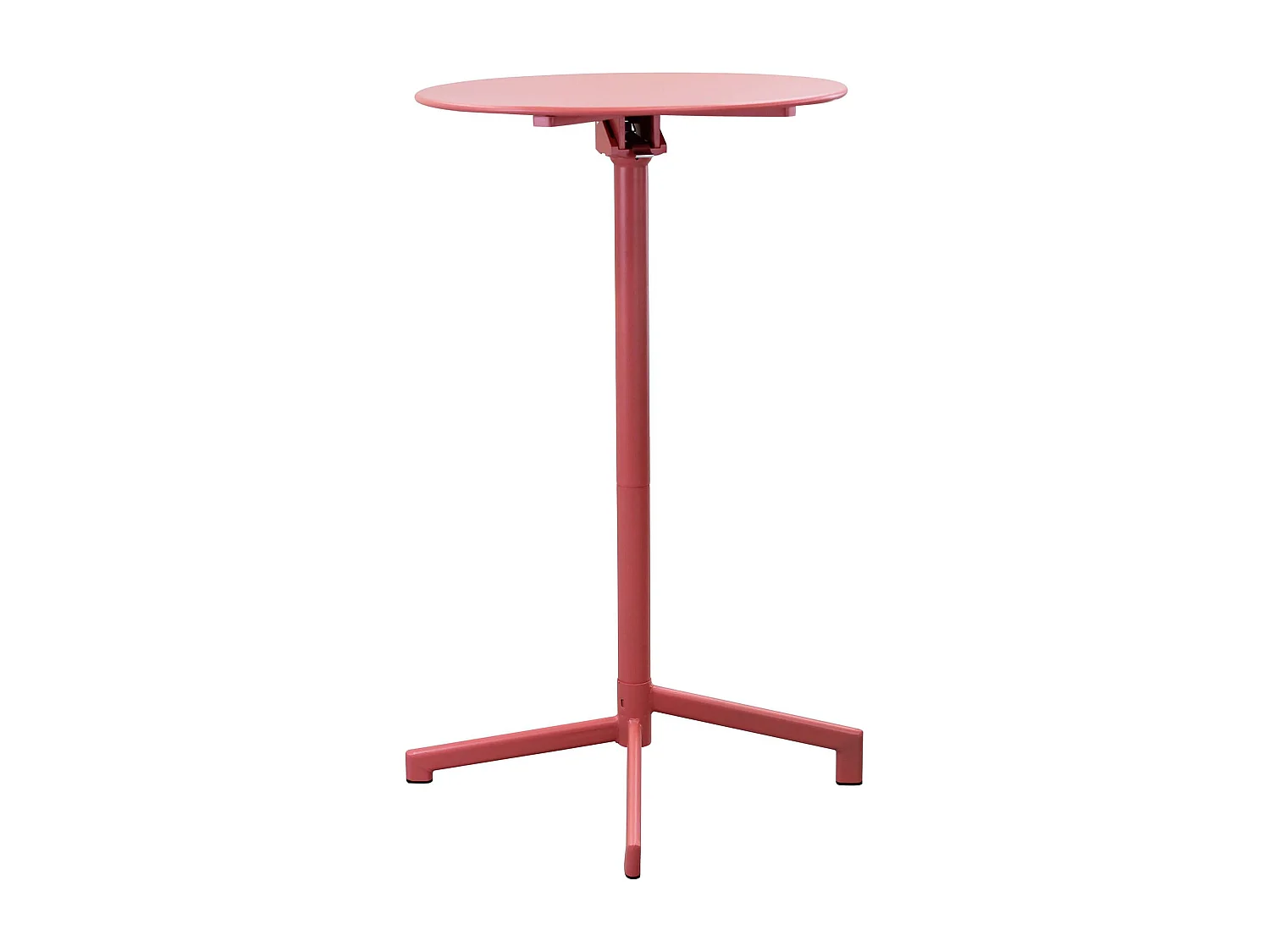 MilaniHome.it - Tavolo In Metallo Per Bar Da Esterno Giardino Con Piano Ribaltabile, Cm diametro 60x74 H Colore rossidi coloreRosso