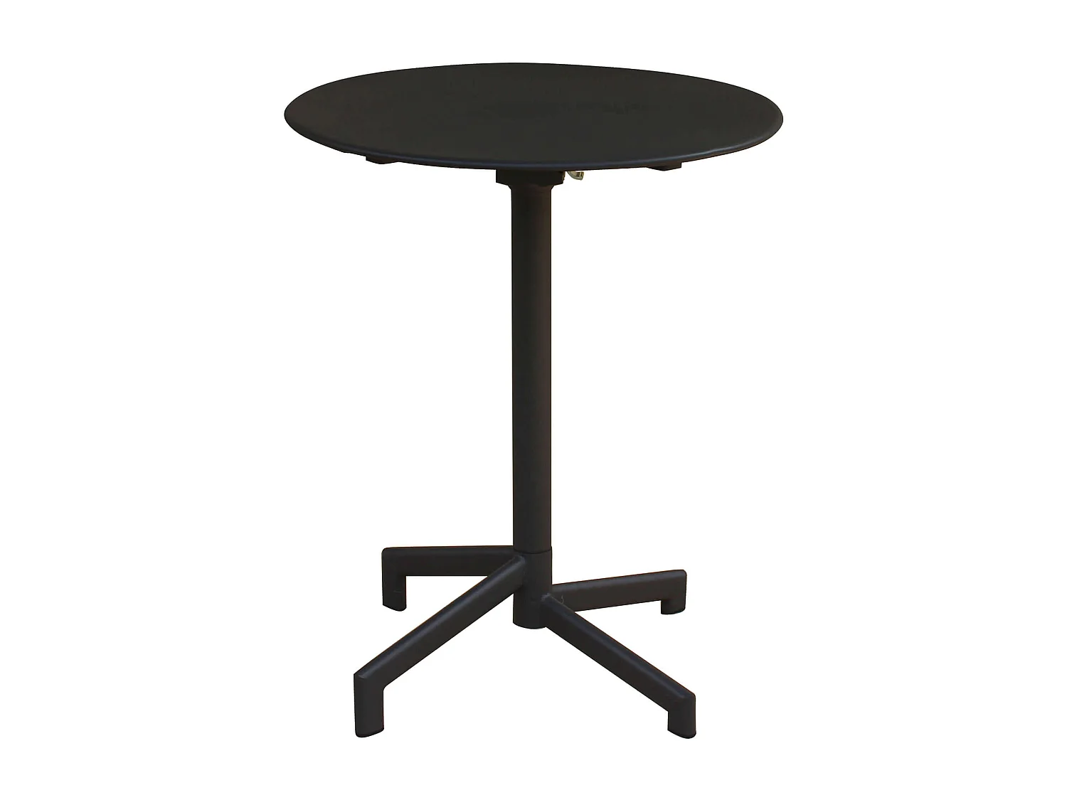 MilaniHome.it - Tavolo In Metallo Per Bar Da Esterno Giardino Con Piano Ribaltabile, Cm diametro 60x74 H Colore Grigiodi coloreGrigio scuro