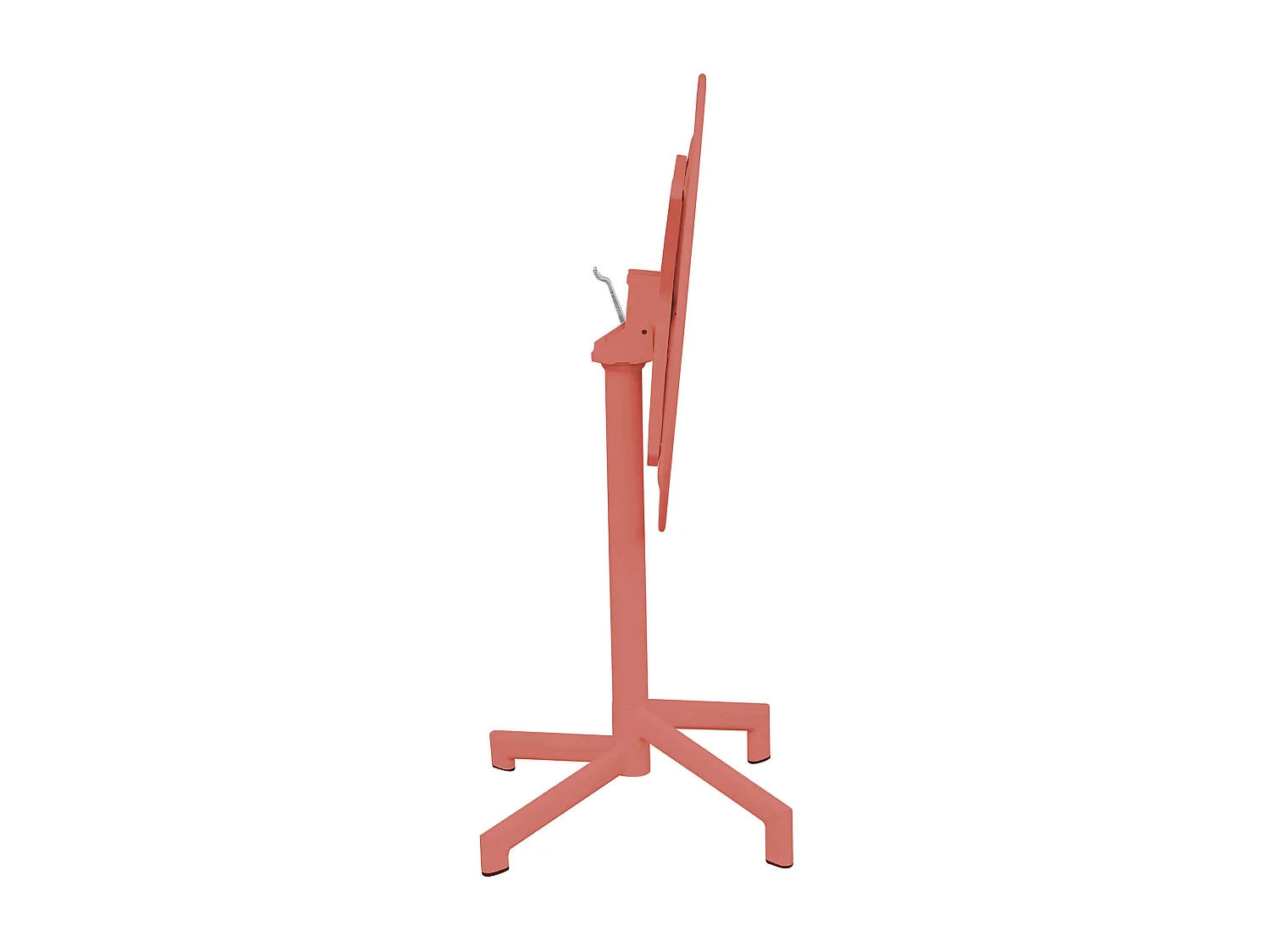 MilaniHome.it - tavolo da giardino in metallo diametro 60 di design moderno industrial cm diametro 60 x 74 hdi coloreRosso Corallo