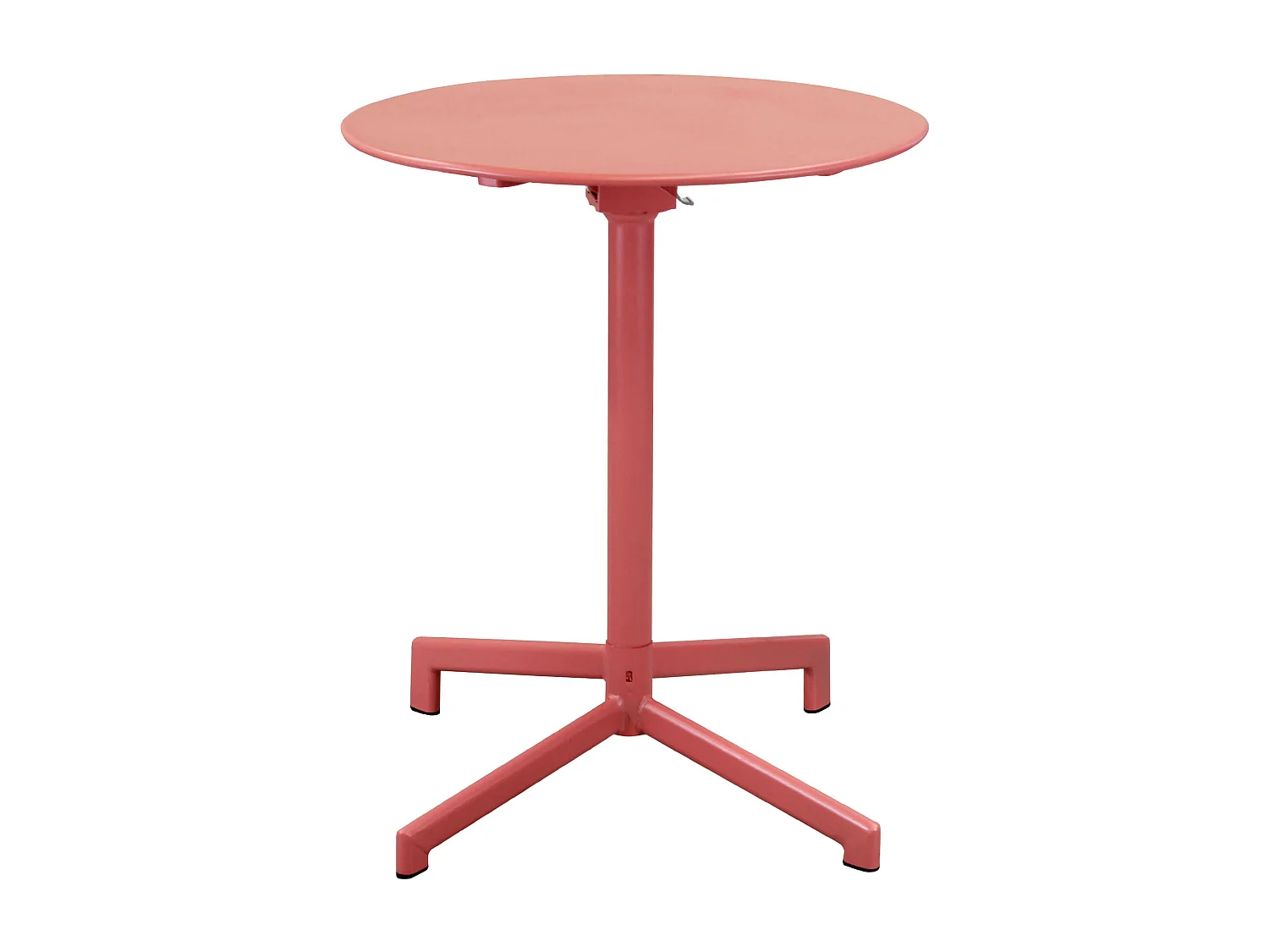 MilaniHome.it - tavolo da giardino in metallo diametro 60 di design moderno industrial cm diametro 60 x 74 hdi coloreRosso Corallo