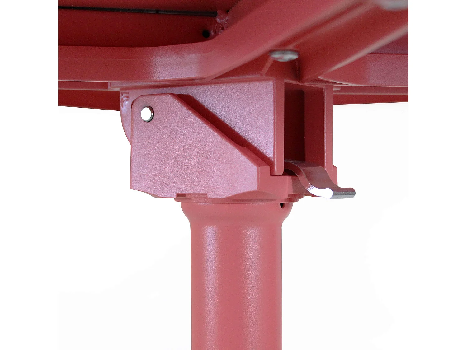 MilaniHome.it - tavolo da giardino in metallo diametro 60 di design moderno industrial cm diametro 60 x 74 hdi coloreRosso Corallo