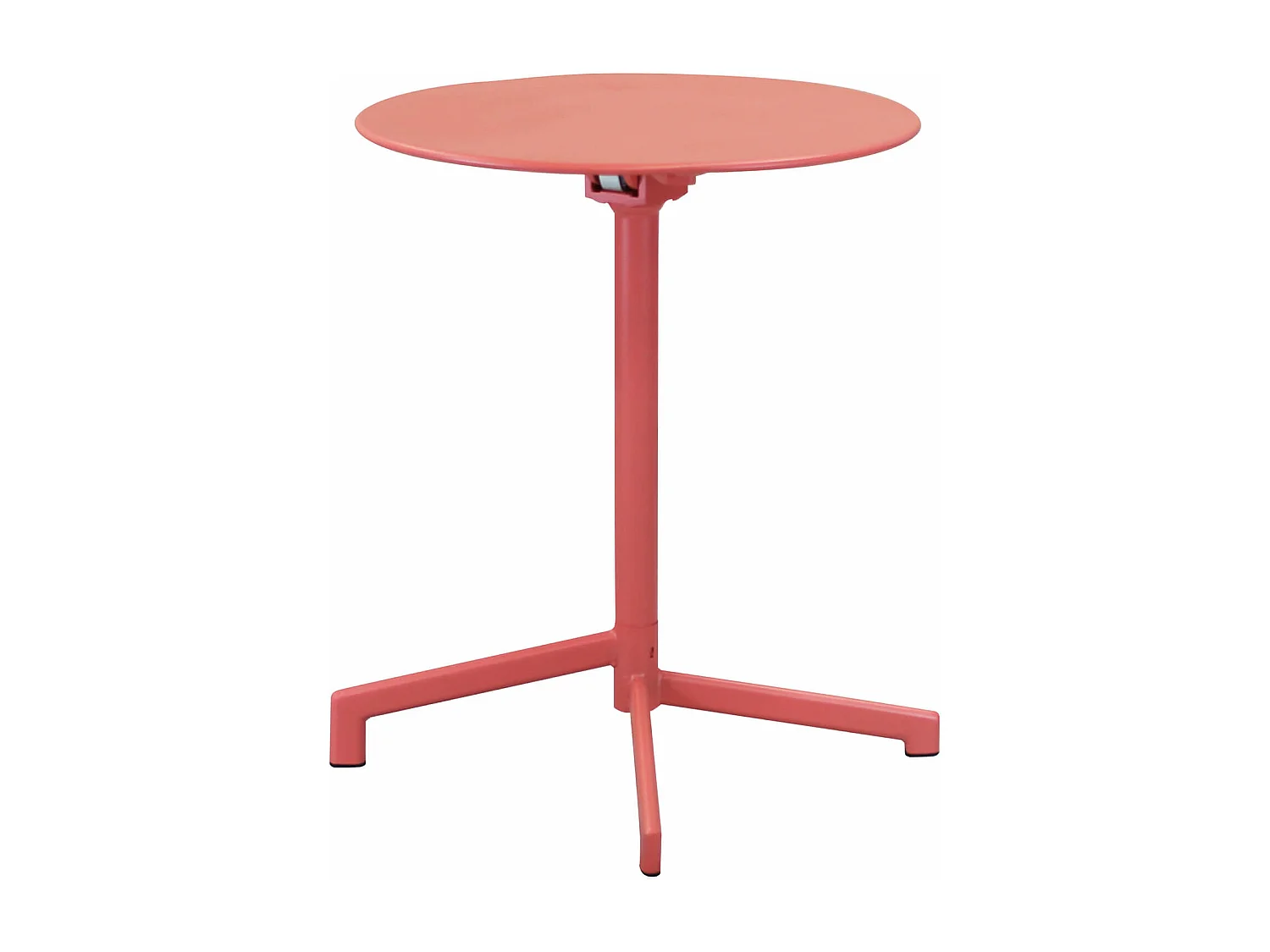 MilaniHome.it - tavolo da giardino in metallo diametro 60 di design moderno industrial cm diametro 60 x 74 hdi coloreRosso Corallo