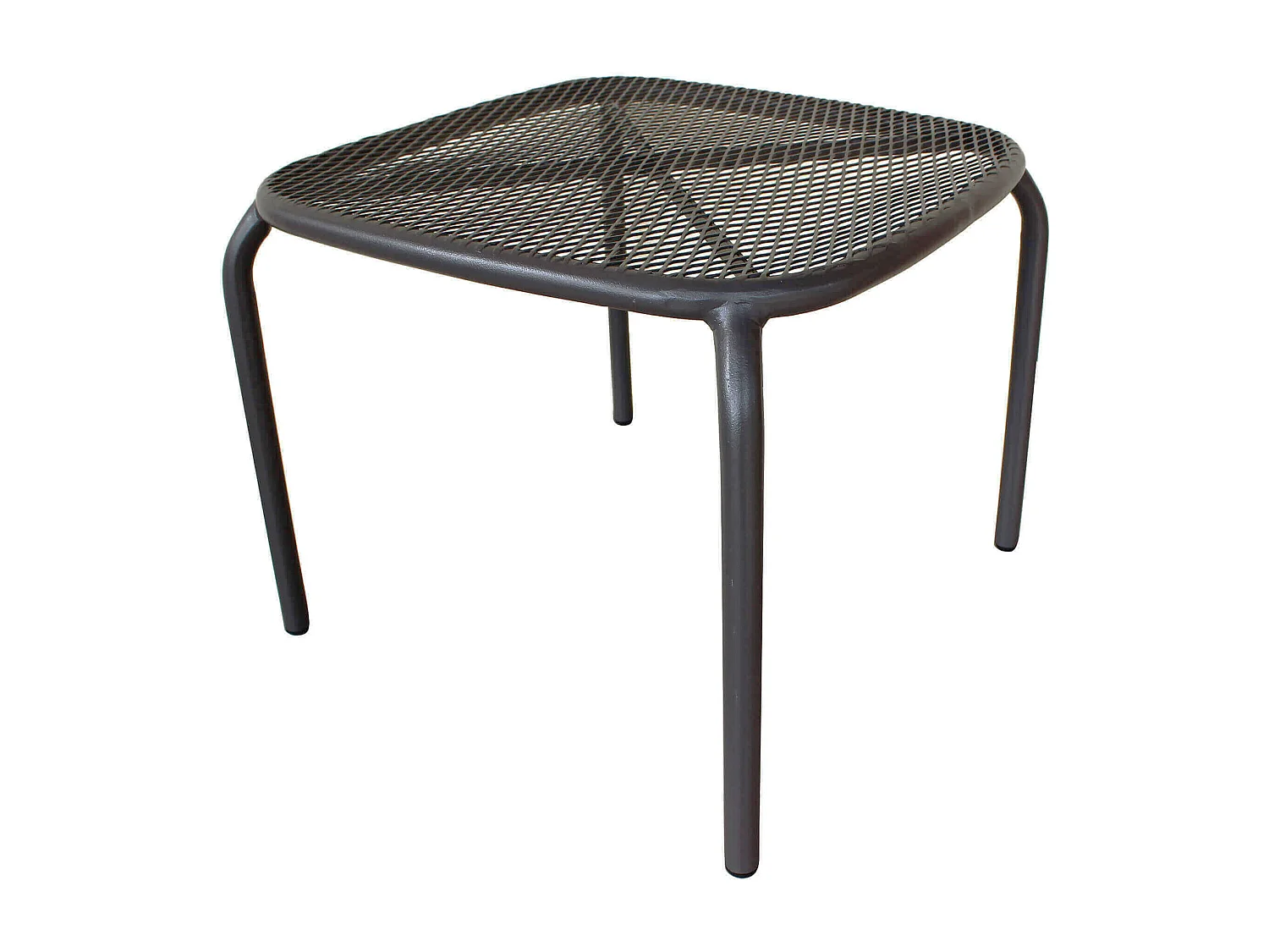 MilaniHome.it - Tavolo In Metallo Per Bar Da Esterno Giardino, Cm 41x41x43,5 H Colore Grigio scurodi coloreGrigio scuro