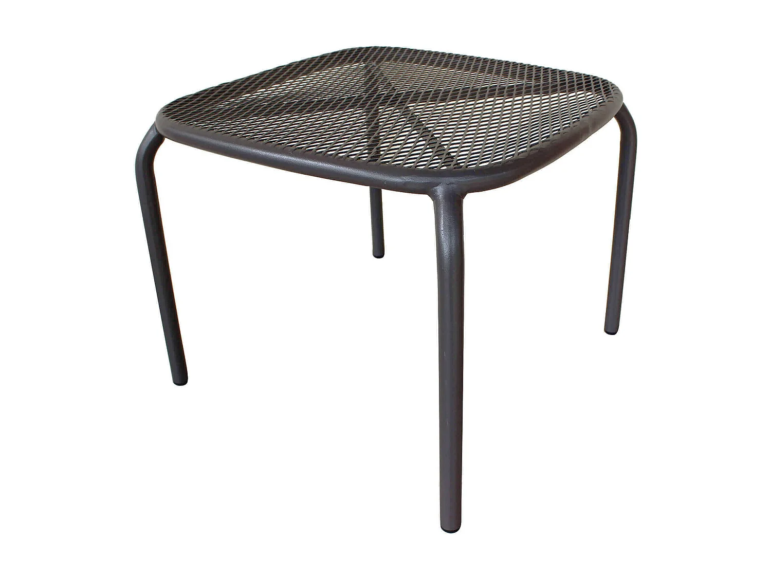 MilaniHome.it - Tavolo In Metallo Per Bar Da Esterno Giardino, Cm 41x41x43,5 H Colore Grigio scurodi coloreGrigio scuro