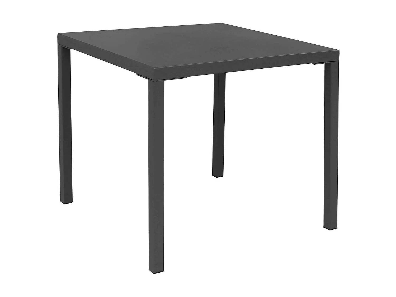 MilaniHome.it - Tavolo Quadrato Fisso In Ferro Nero 80x80 Per Esterno Giardino, Portico, Ristorante, Gelateria Bar Hotel Albergodi coloreAntracite