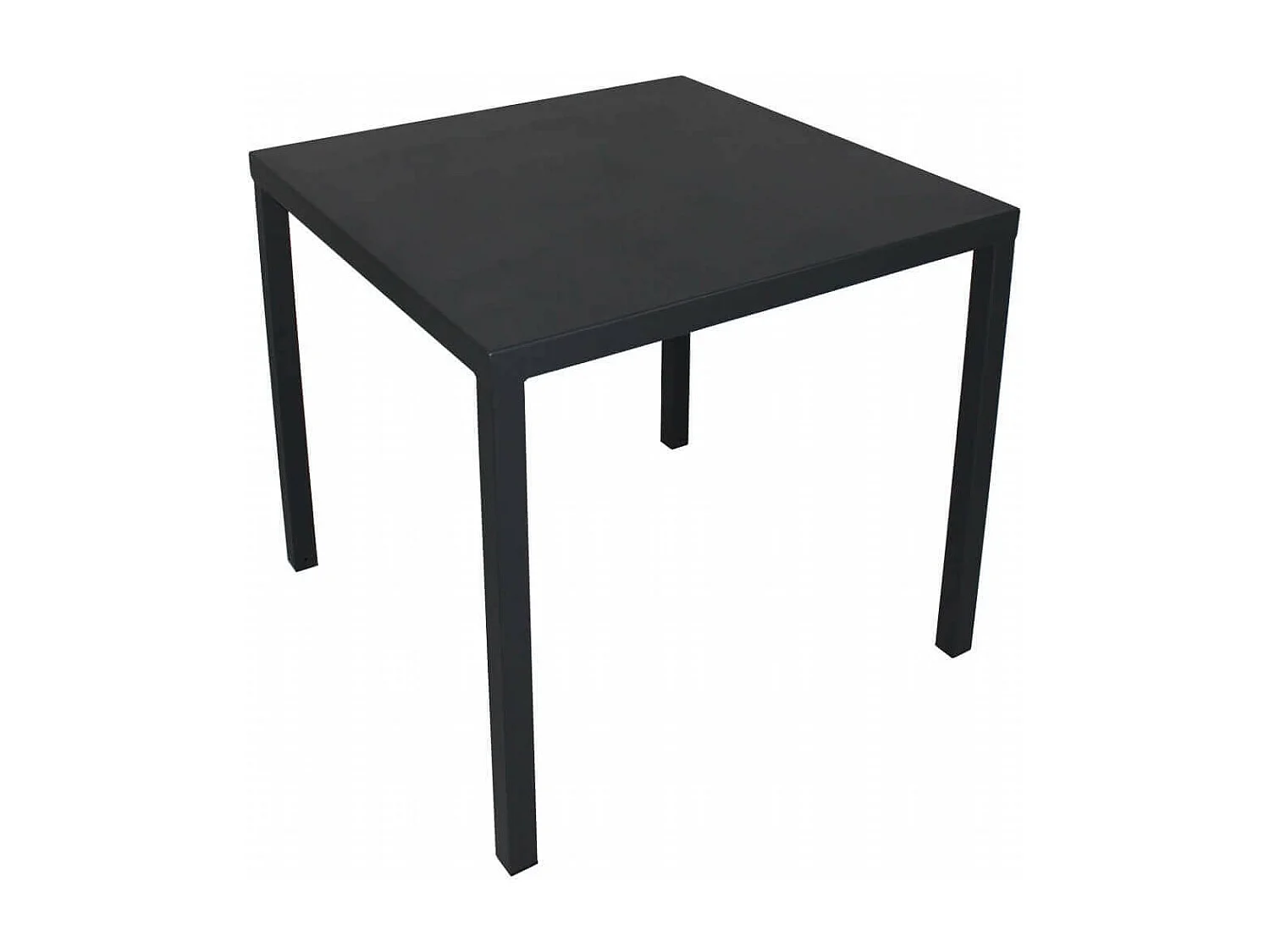 MilaniHome.it - Tavolo Quadrato Fisso In Ferro Nero 80x80 Per Esterno Giardino, Portico, Ristorante, Gelateria Bar Hotel Albergodi coloreAntracite