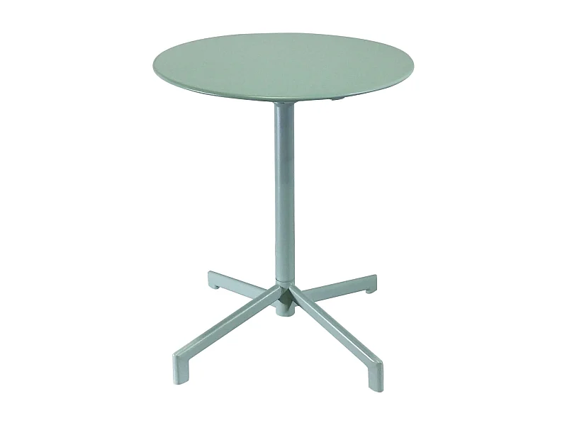 MilaniHome.it - tavolo da giardino in metallo diametro 60 di design moderno industrial cm diametro 60 x 74 hdi coloreVerde Menta
