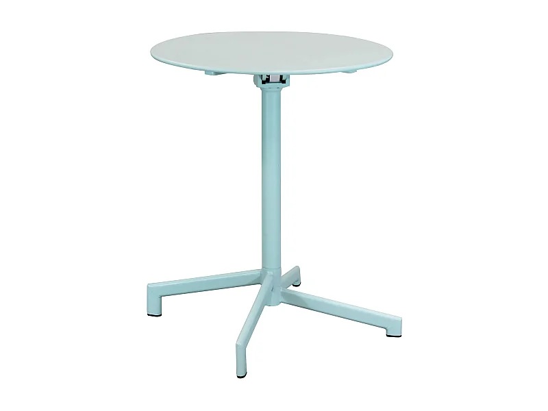 MilaniHome.it - tavolo da giardino in metallo diametro 60 di design moderno industrial cm diametro 60 x 74 hdi coloreVerde Menta