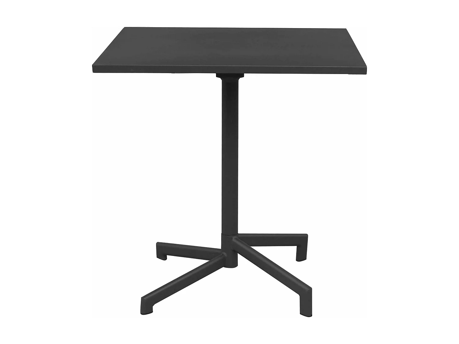 MilaniHome.it - Tavolo Quadrato Fisso In Ferro Nero 70x70 Per Esterno Giardino, Portico, Ristorante, Gelateria Bar Hotel Albergo Colore Antracitedi coloreAntracite