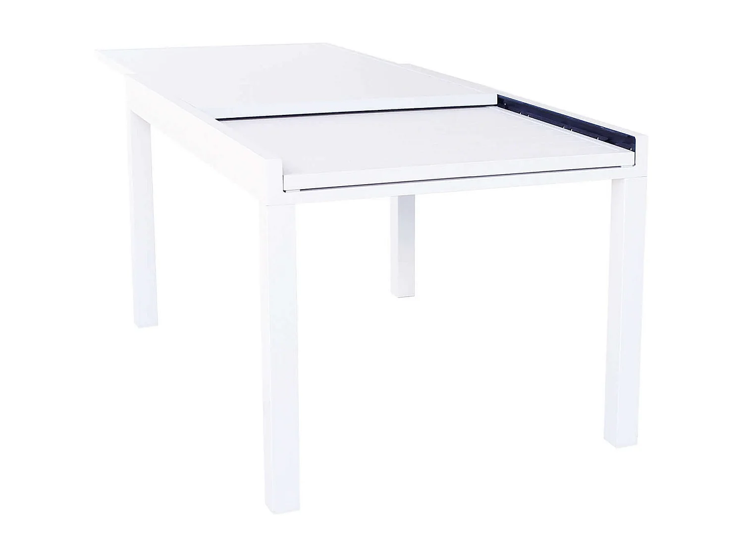 MilaniHome.it - Tavolo Rettangolare Allungabile In Alluminio Da Esterno Giardino, Per Ristorante Albergo Di Design, Cm 135/270x90x75 H Colore Biancodi coloreBianco