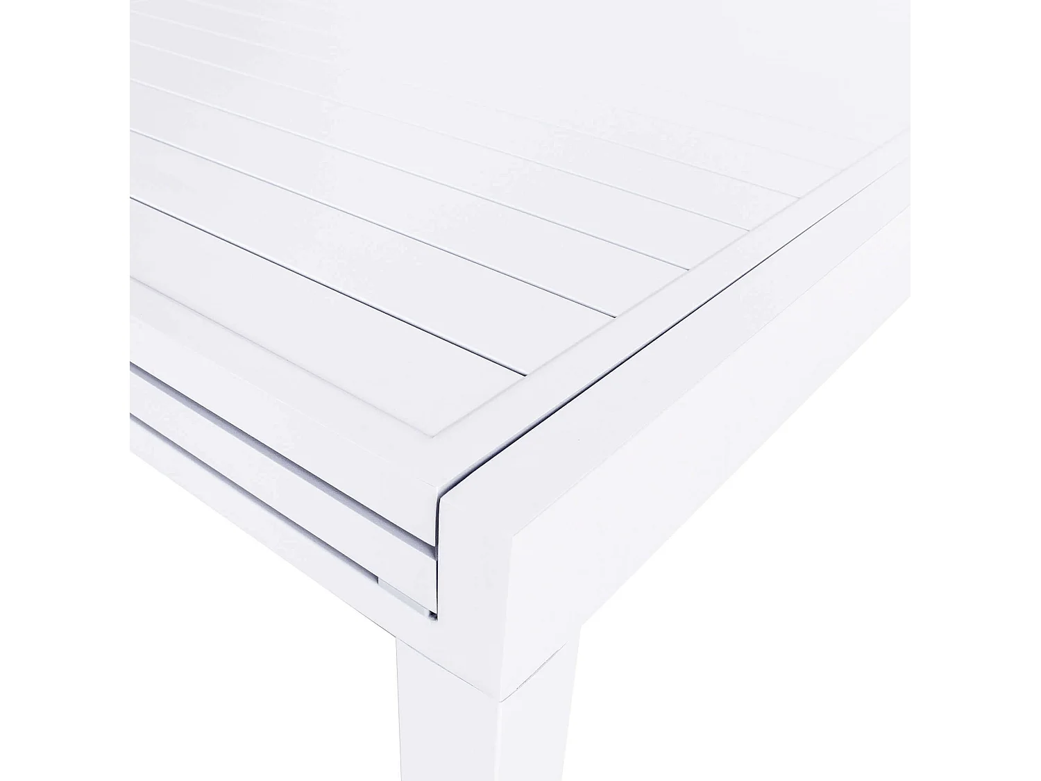 MilaniHome.it - Tavolo Rettangolare Allungabile In Alluminio Da Esterno Giardino, Per Ristorante Albergo Di Design, Cm 135/270x90x75 H Colore Biancodi coloreBianco